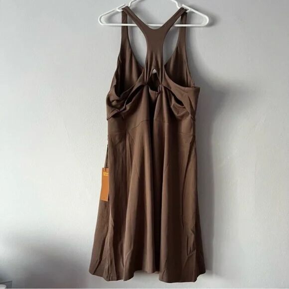 Girlfriend Collective Lola V-Neck Dress Fog 5X - Picture 13 of 16